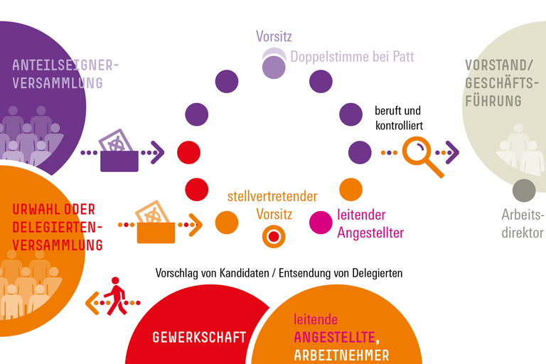 Grafik - Mitbestimmungsgesetz 76