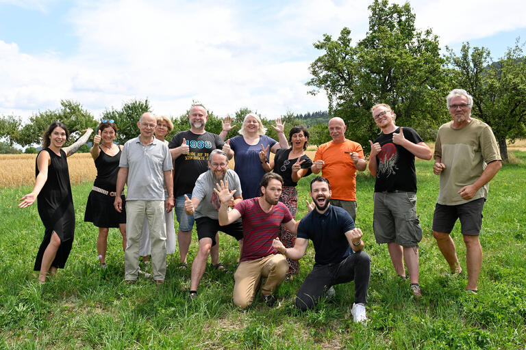 Team des Sozialunternehmens KBF in Mössingen