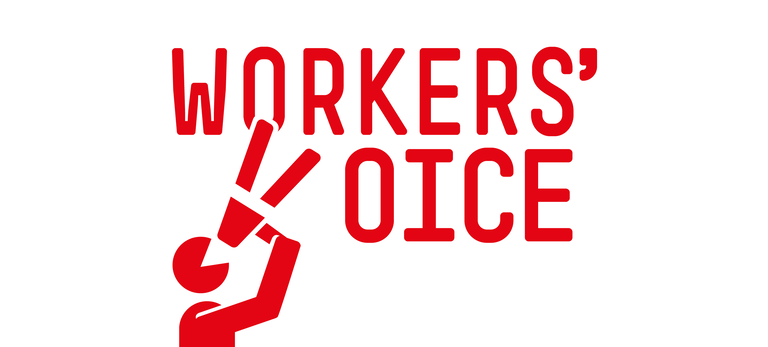 Symbolbild Workers' Voice - Männchen mit Megafon