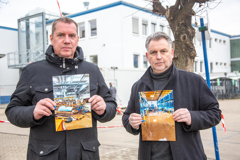 Betriebsrat ZW-Werk Ahrweiler: Rainer Stenz (li.) und  Markus Eulenbach (re.)