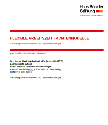 GR Flexible Arbeitszeit - Kontomodelle