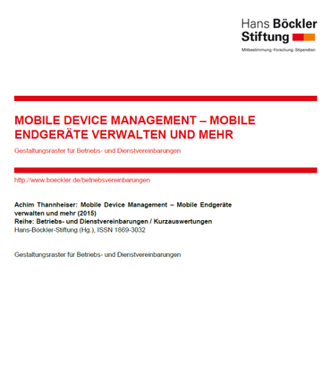 Gestaltungsraster Mobile Device Management