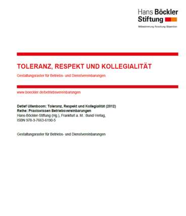 GR Toleranz, Respekt und Kollegialität