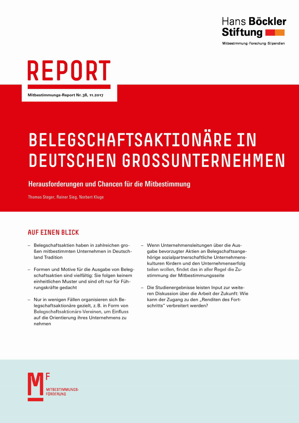 Belegschaftsaktionäre in deutschen Grossunternehmen