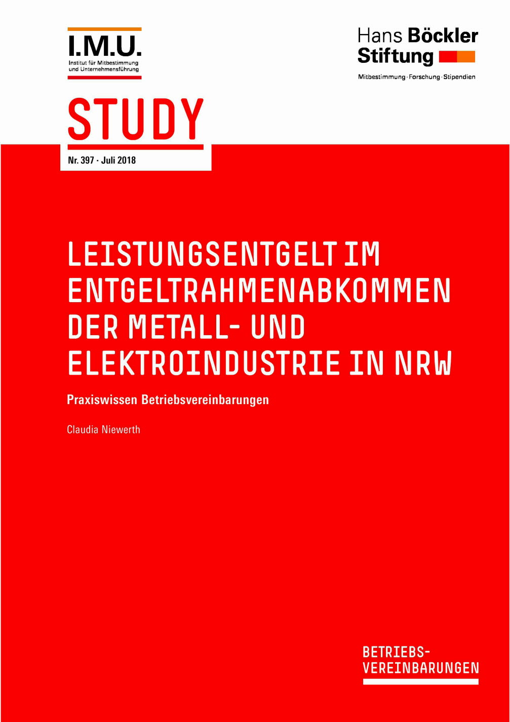 Leistungsentgelt im Entgeltrahmenabkommen der Metall- und Elektroindustrie in NRW