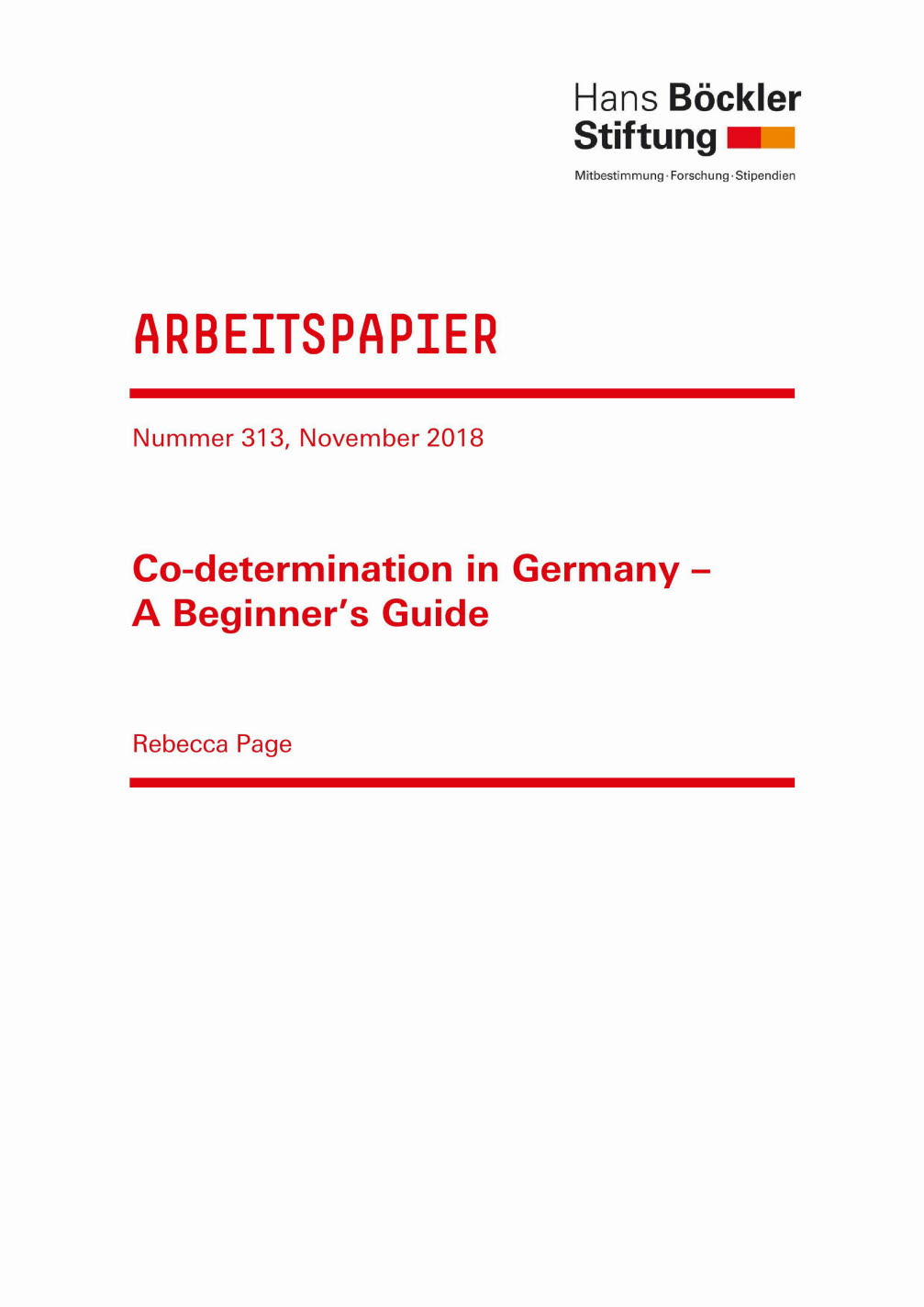 Co-determination in Germany - A beginner´s guide