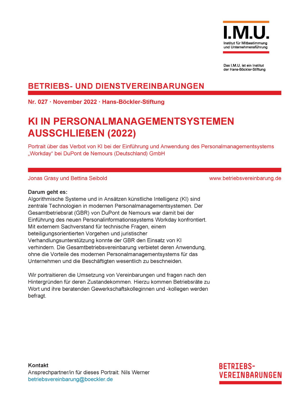 KI in Personalmanagementsystemen ausschließen (2022)